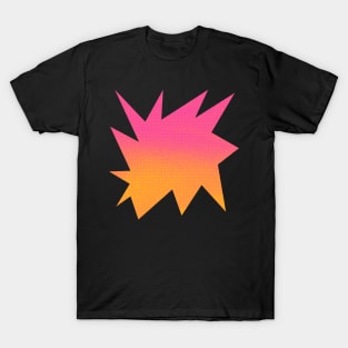 Neon Funky Halftone Burst: A Colorful Explosion of Style T-Shirt